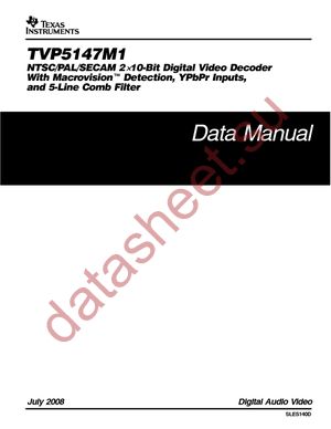 TVP5147M1IPFPR datasheet  